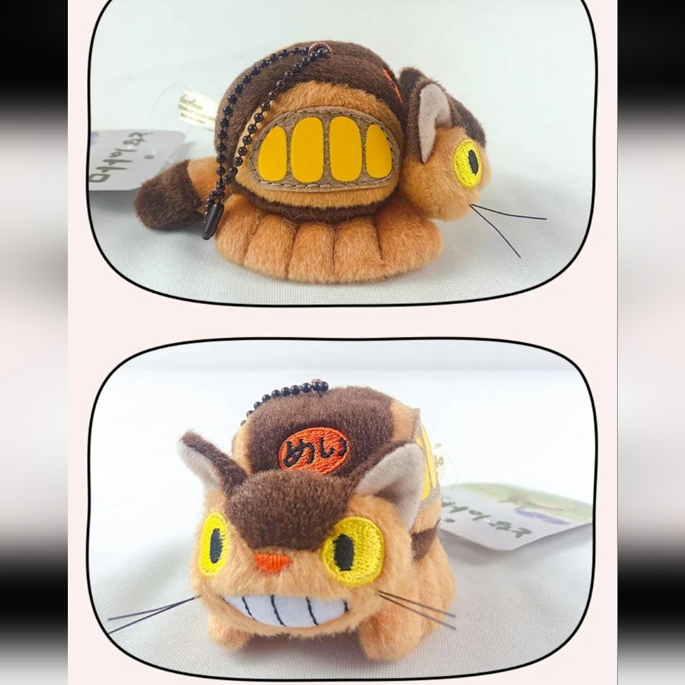 Totoro Catbus Plush Keychain - Picture 5 of 13